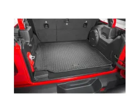 Quadratec Tru-Fit® Rear Cargo Liner for Cloth Seats With Subwoofer Jeep Wrangler 2018-2021